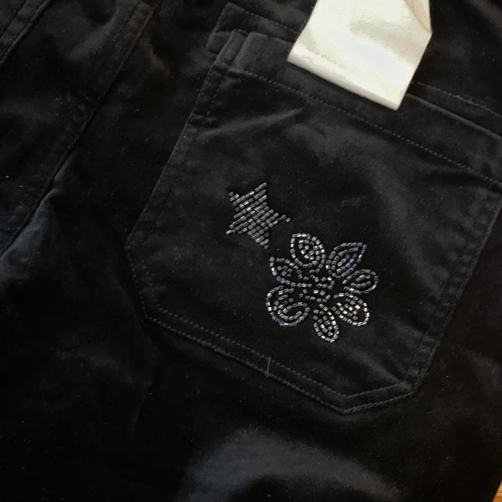 Anthropologie x Pilcro The Wanderer Star Embellished Velvet Pants Size 27 NWT - Picture 14 of 14